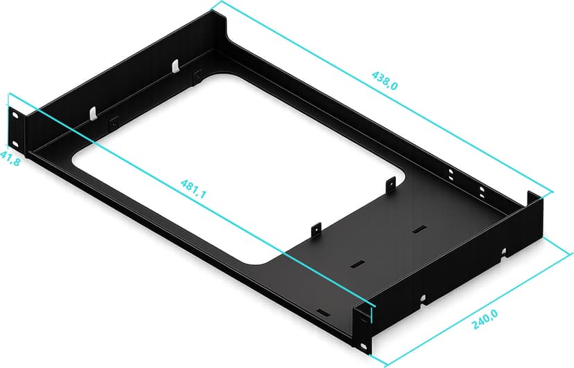 LAYER 8 1U Rack Mount Kit for Netgate 4100 / 6100 / 8200