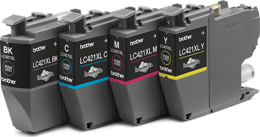 Brother Musteiden Monipakkaus LC421XLVALDR 500 sivua - DCP-J1050 - DCP-J1050