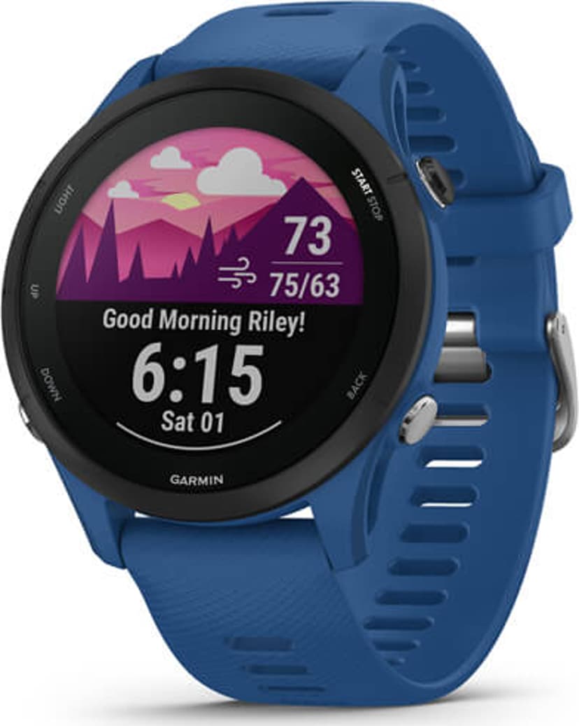 Garmin Forerunner 255 3.3 cm (1.3") MIP 46 mm Digital 260 x 260 pixels Blue Wi-Fi GPS (satellite)  - (Löytötuote luokka 2)