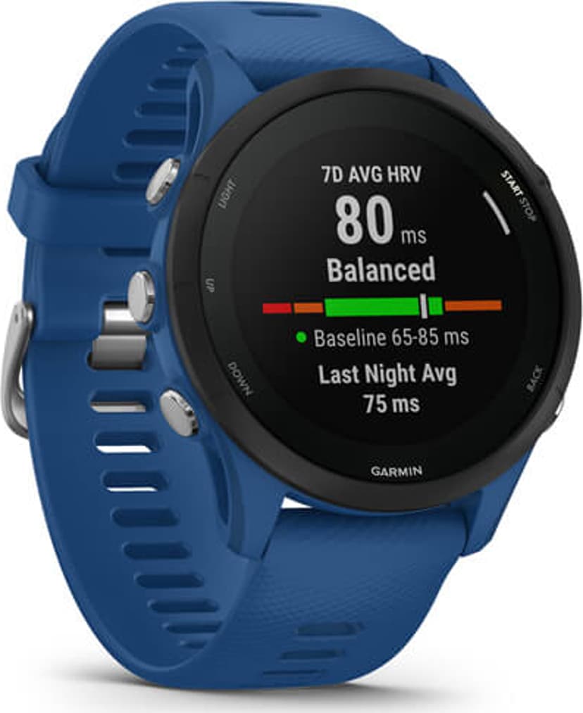 Garmin Forerunner 255 3.3 cm (1.3") MIP 46 mm Digital 260 x 260 pixels Blue Wi-Fi GPS (satellite) - (Kuppvare klasse 2)