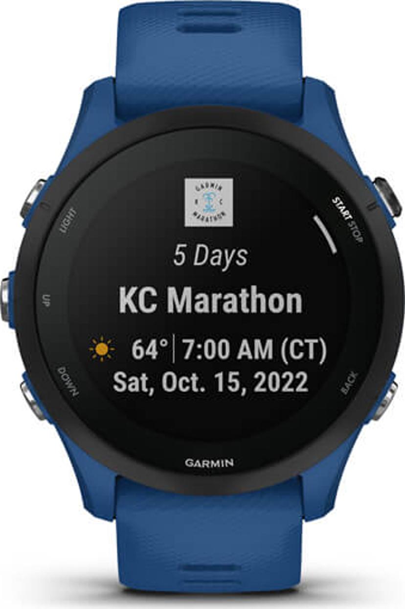Garmin Forerunner 255 3.3 cm (1.3") MIP 46 mm Digital 260 x 260 pixels Blue Wi-Fi GPS (satellite) - (Fyndvara klass 2)