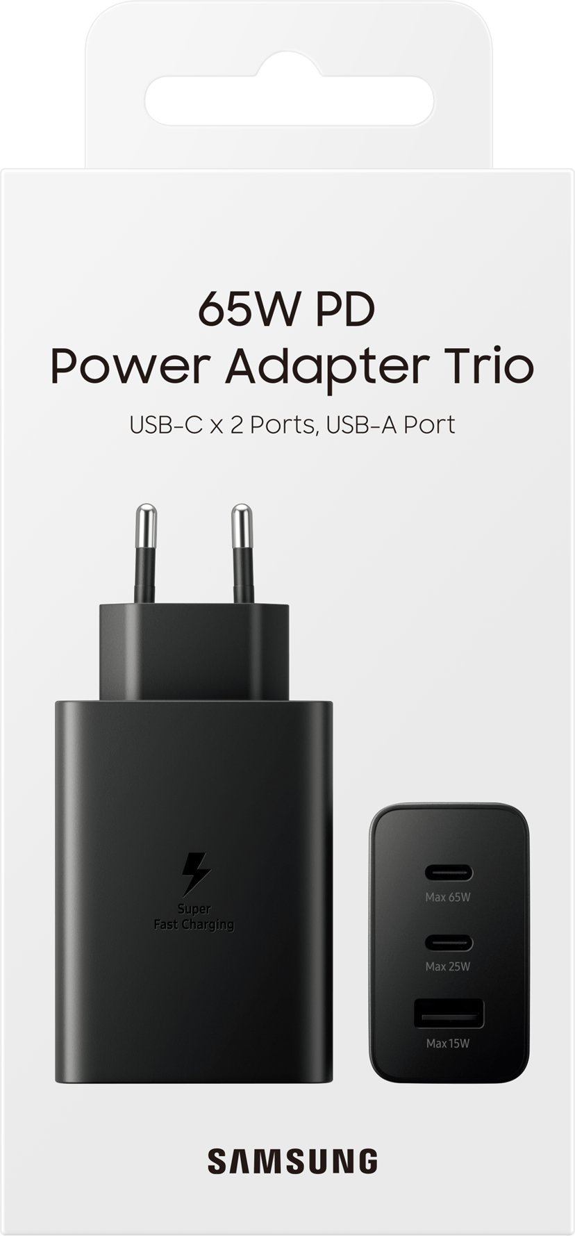 Samsung Power Adapter Trio 65w Svart