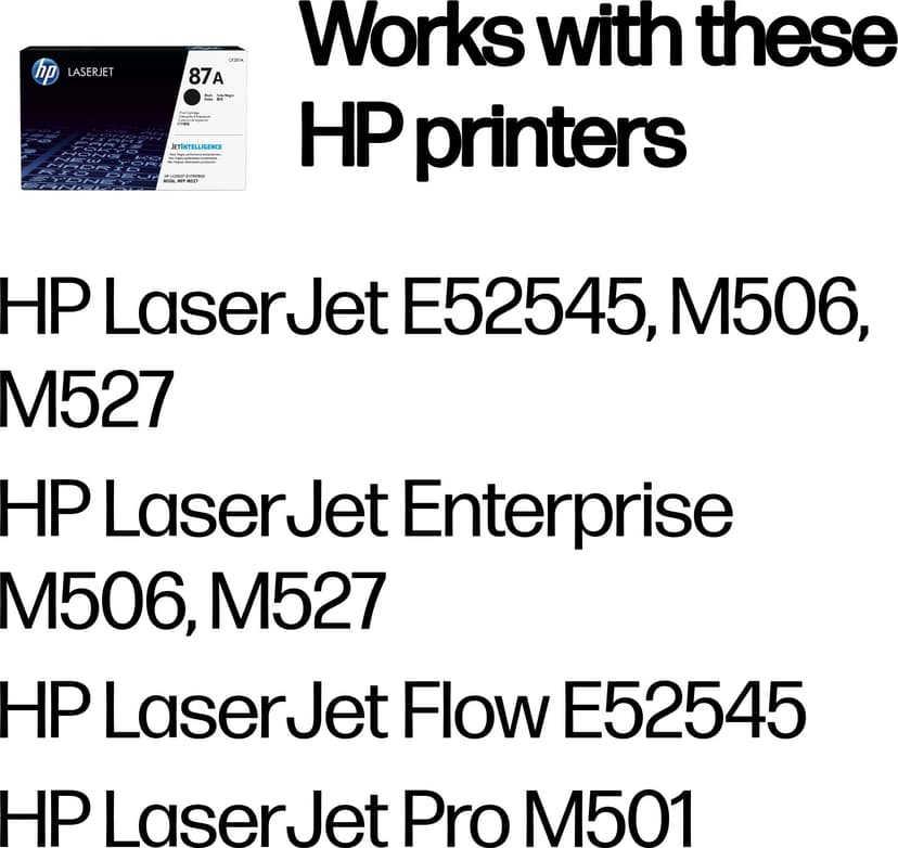 HP Toner Svart 87A 9K - CF287A