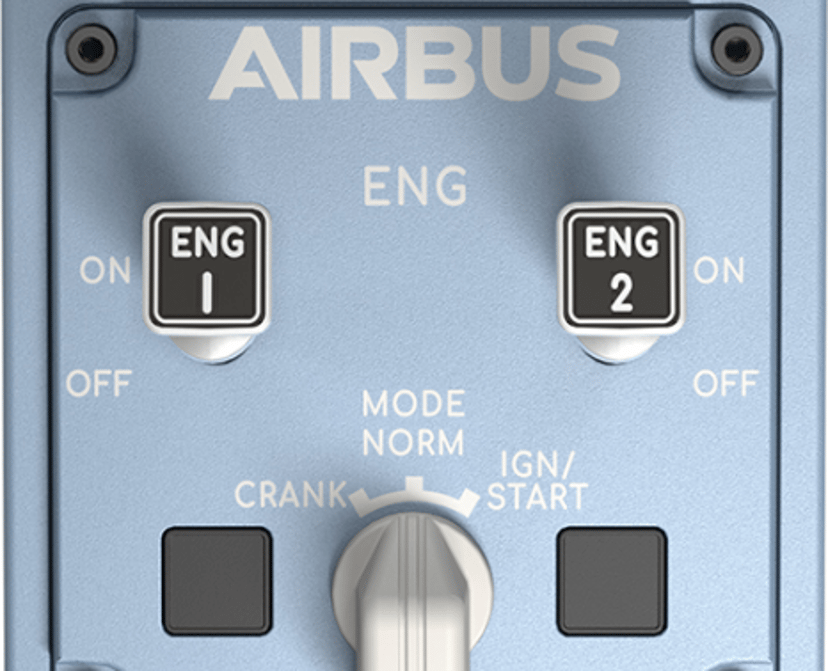 Thrustmaster TCA Quadrant Airbus Edition Svart, Blå USB Flykt Sim Analog / Digital PC Blå, Svart