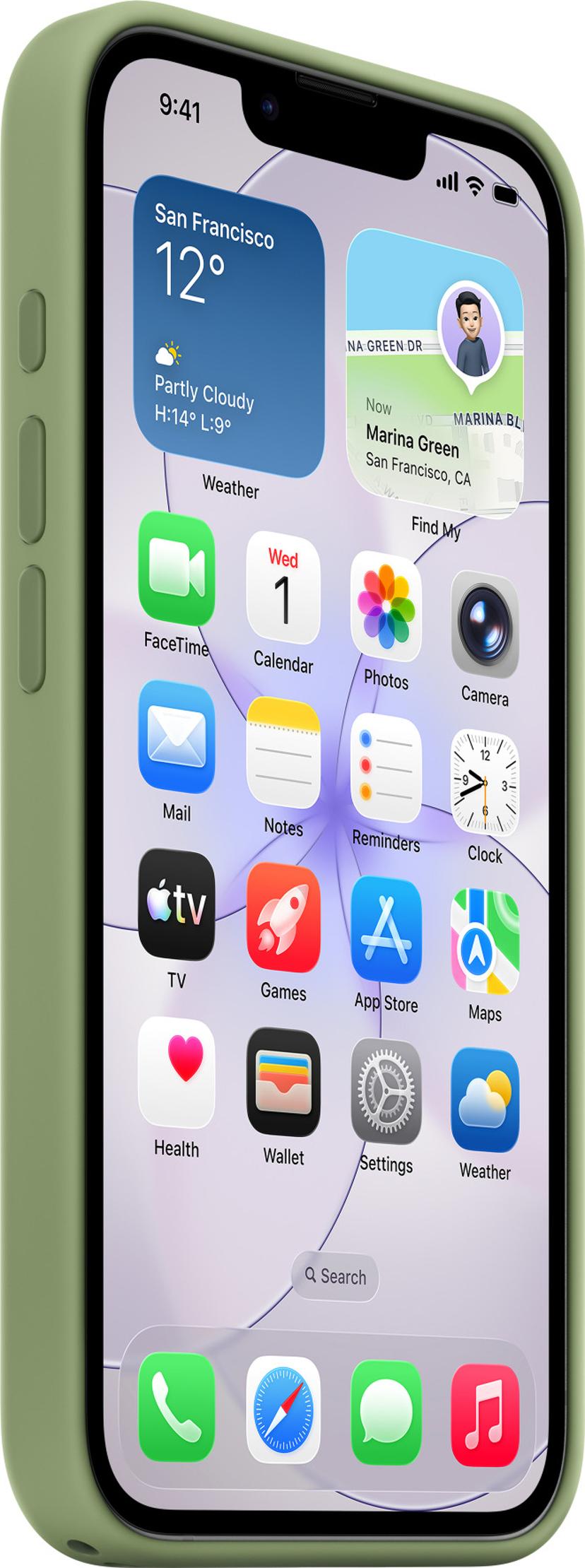 Apple Silicone Case With MagSafe iPhone 17e Grøn