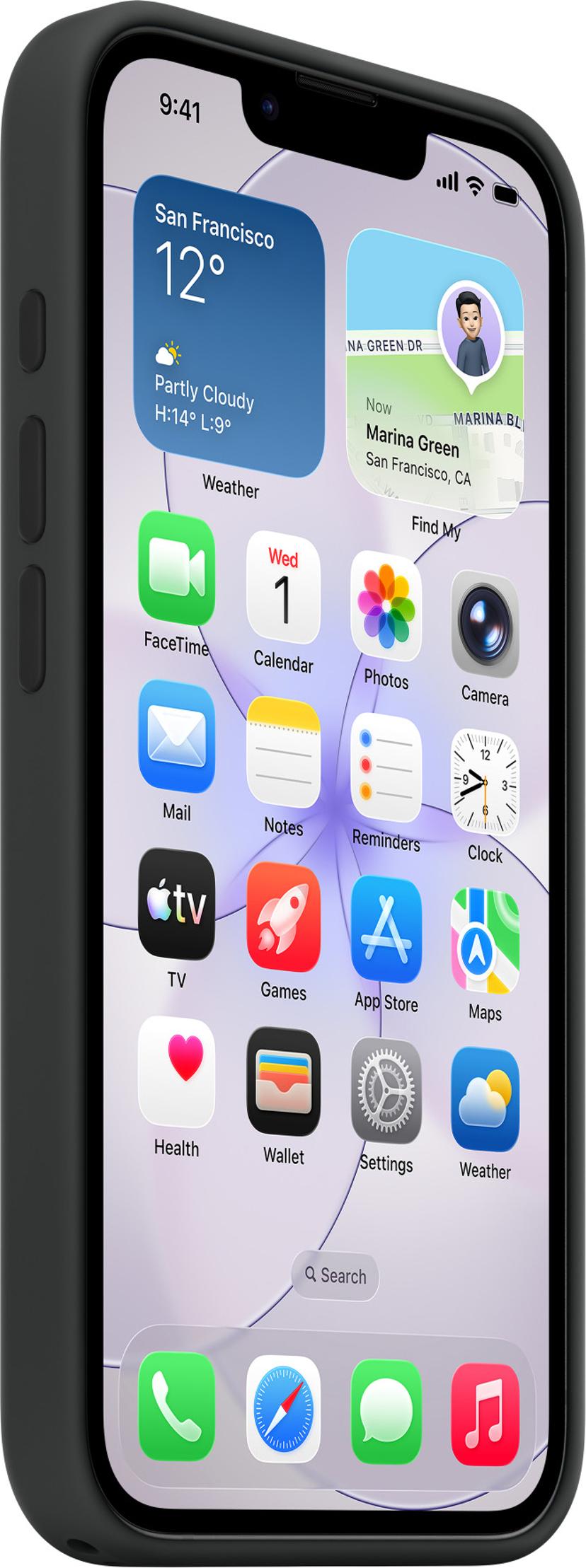 Apple Silicone Case With MagSafe iPhone 17e Zwart