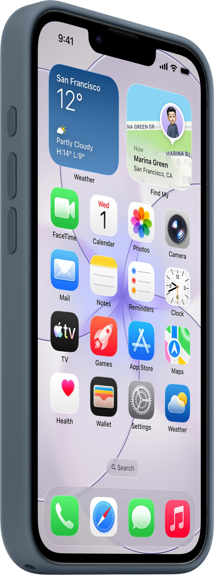 Apple Silikonskal med MagSafe iPhone 17e Blå