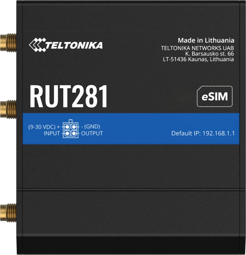 Teltonika RUT281 Compact Global LTE Cat 4 Router