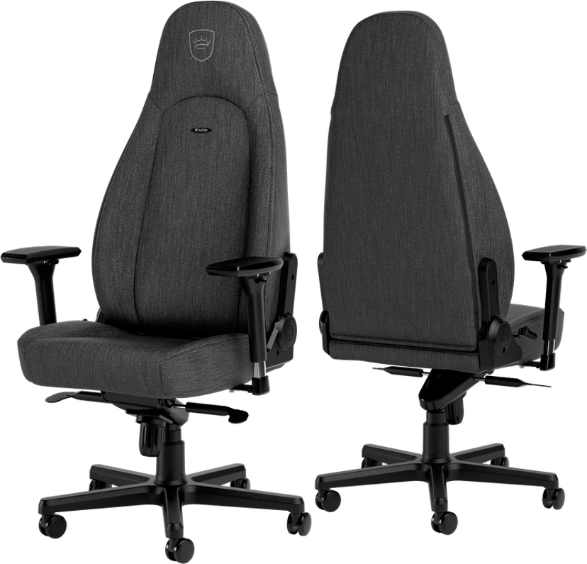 noblechairs Icon PC-spelsstol Stoppad sits Antracit