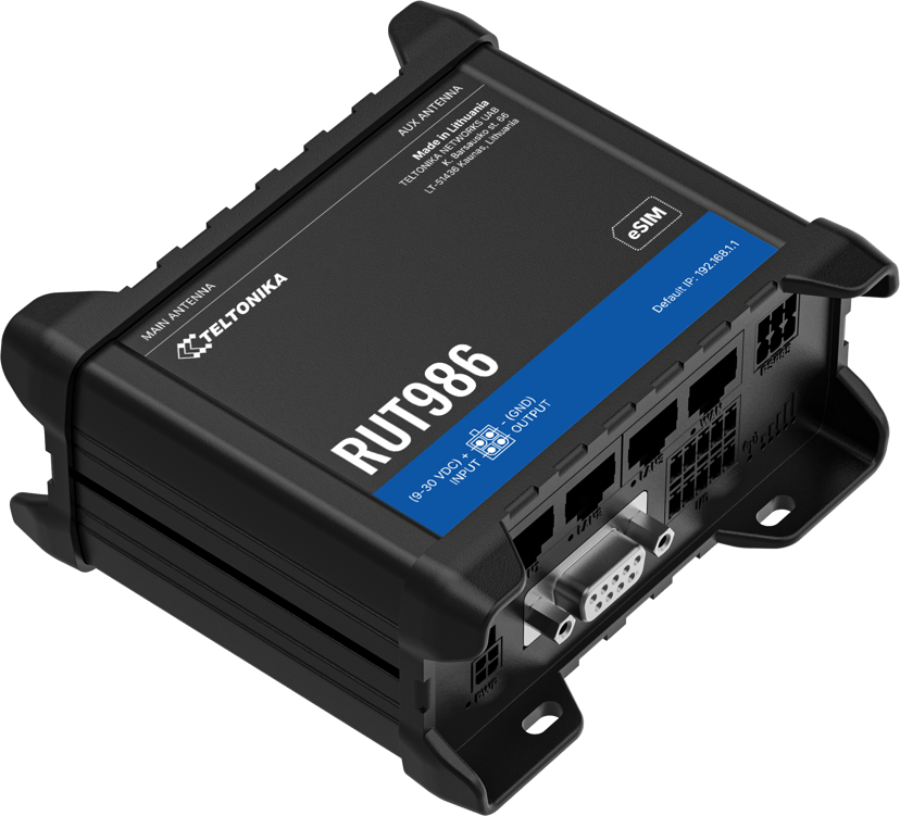 Teltonika RUT986 Industrial Global LTE Cat 4 Router
