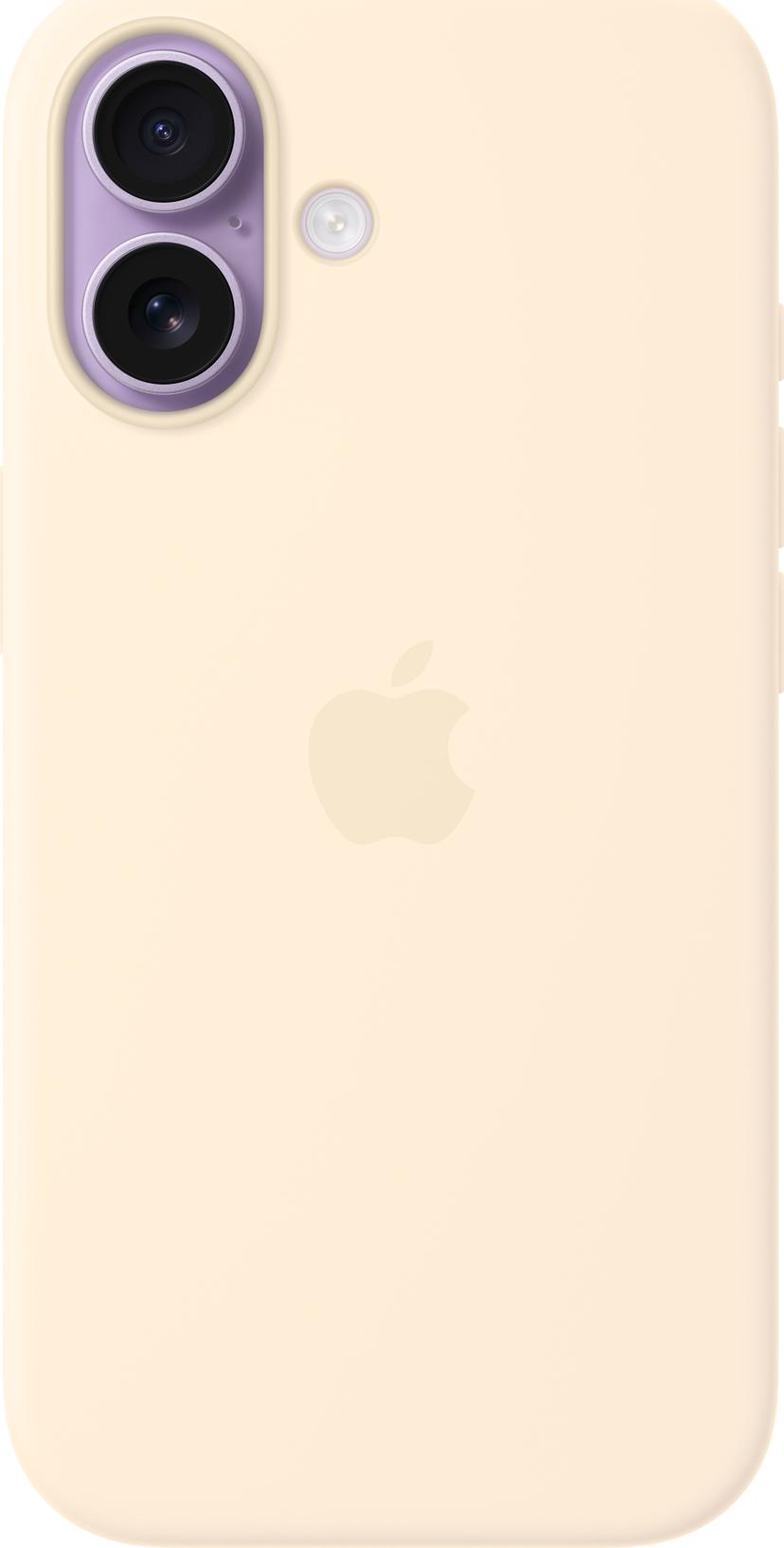 Apple Silicone Case With MagSafe iPhone 17 Vaniljefarget