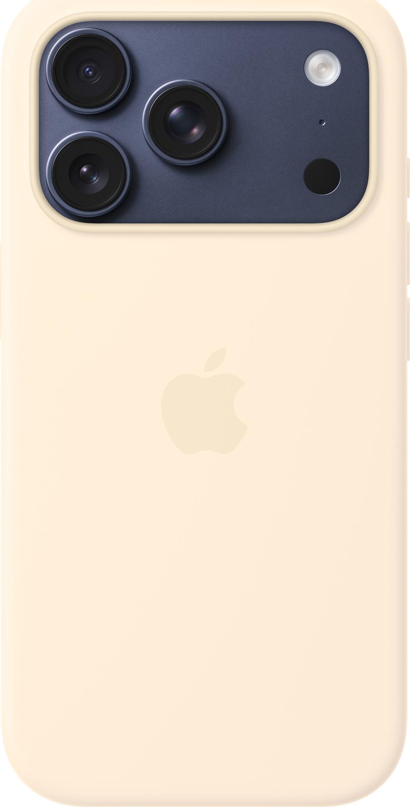 Apple Silicone Case With MagSafe iPhone 17 Pro Vaniljanvärinen