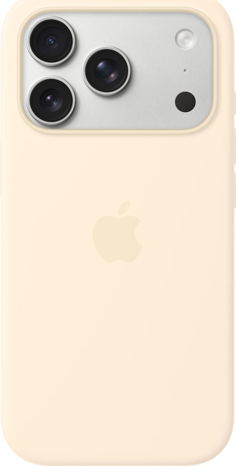 Apple Silicone Case With MagSafe iPhone 17 Pro Vanilje farve