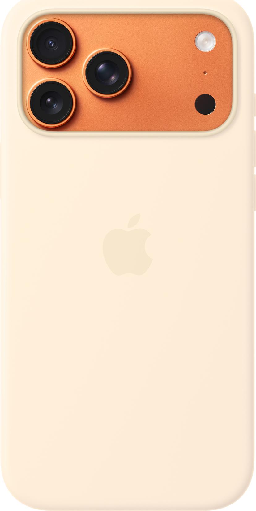 Apple Silicone Case With MagSafe iPhone 17 Pro Max Vanillekleur