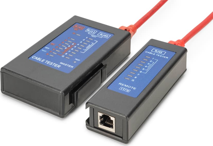 Digitus DN-14001-2 netwerkkabeltester PoE-tester Zwart