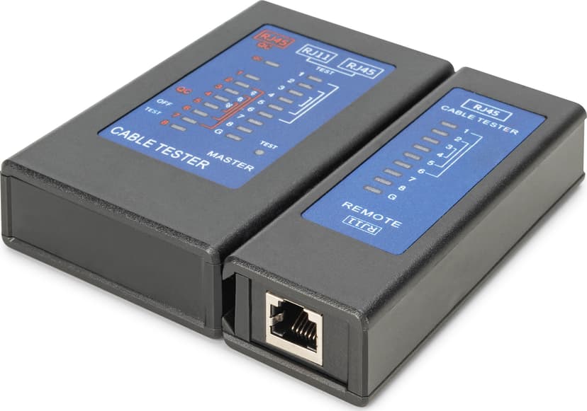 Digitus DN-14001-2 netwerkkabeltester PoE-tester Zwart