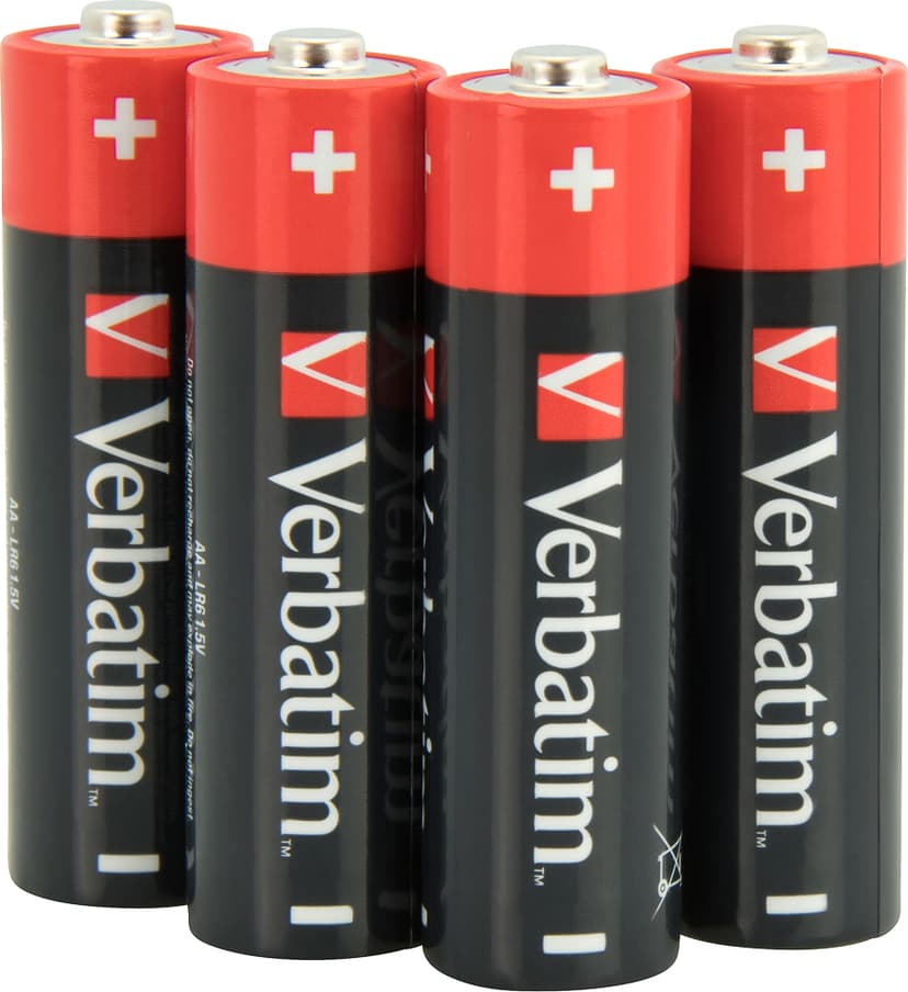 Verbatim Batteri Alkaline AA/LR6 4-pack