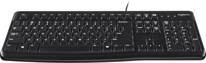Logitech K120 Ledningsført US International