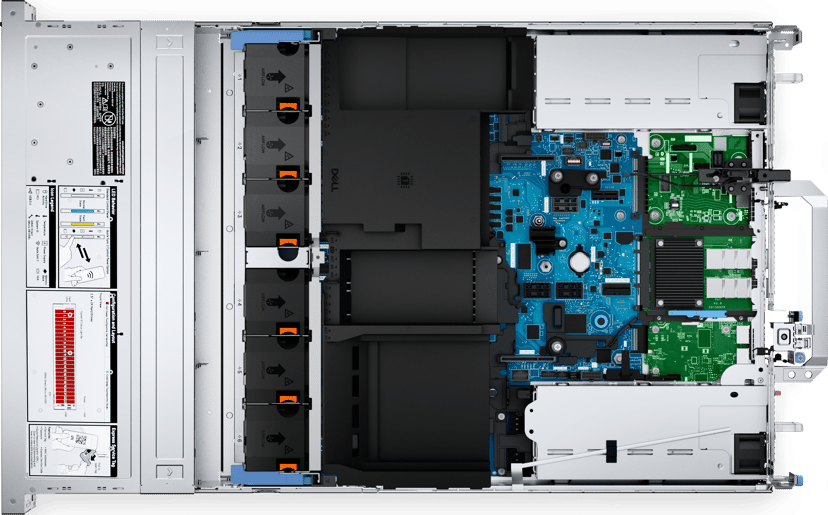Dell PowerEdge R7615 palvelin 480 GB Teline ( 2U ) AMD EPYC 9254 2,9 GHz 32 GB DDR5-SDRAM 700 W