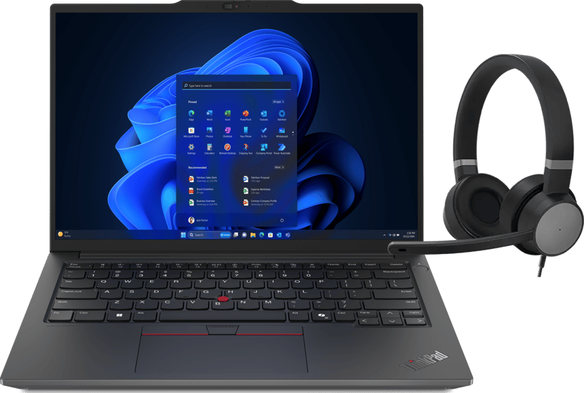 Lenovo ThinkPad E14 G6 + Lenovo Go Wired Headset Intel Core Ultra 7 16GB 512GB 14"