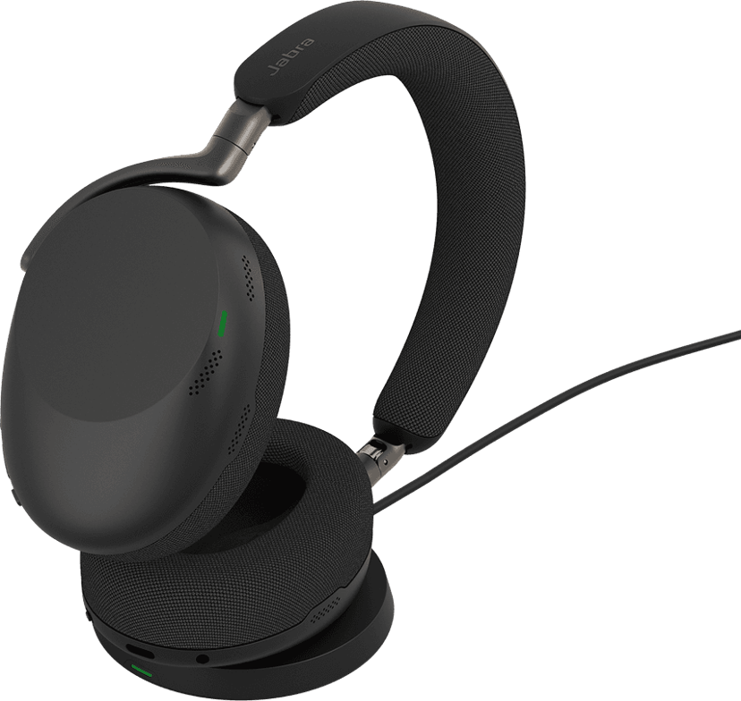 Jabra Evolve3 85 incl Charging Pad Stereo USB-C Microsoft Teams Svart