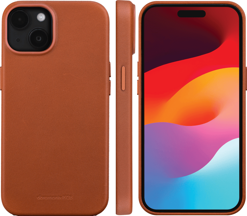 dbramante1928 Roskilde Magsafe Full-Grain Leather iPhone 15 Punainen