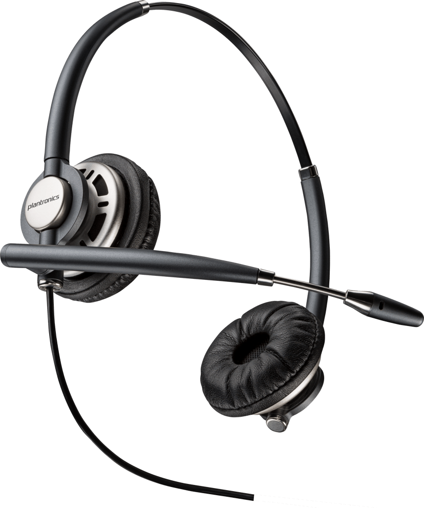 Poly HP Poly EncorePro 720D med Quick Disconnect binauralt digitalt headsett TAA Stereo Svart