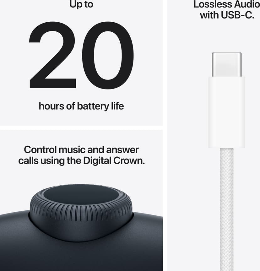 Apple AirPods Max 2 Stereo USB-C Keskiyö