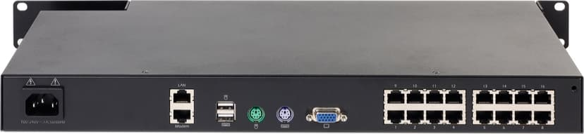 APC KVM1116R KVM-switchar Rackmontering Svart