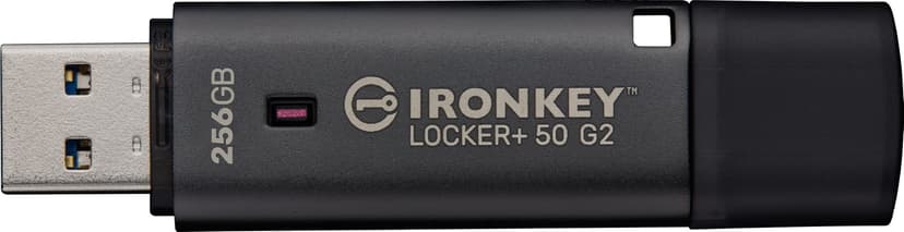 Kingston IronKey Locker Plus 50 G2 128GB USB-A Svart