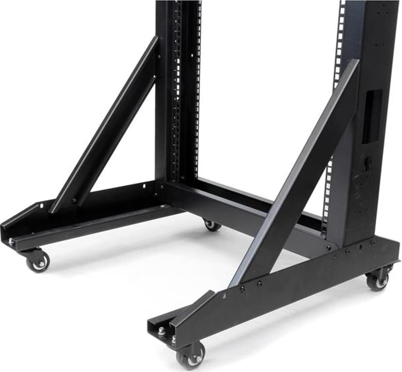 Startech 42U Open Server Rack Frame met robuuste stalen constructie en zwenkwielen