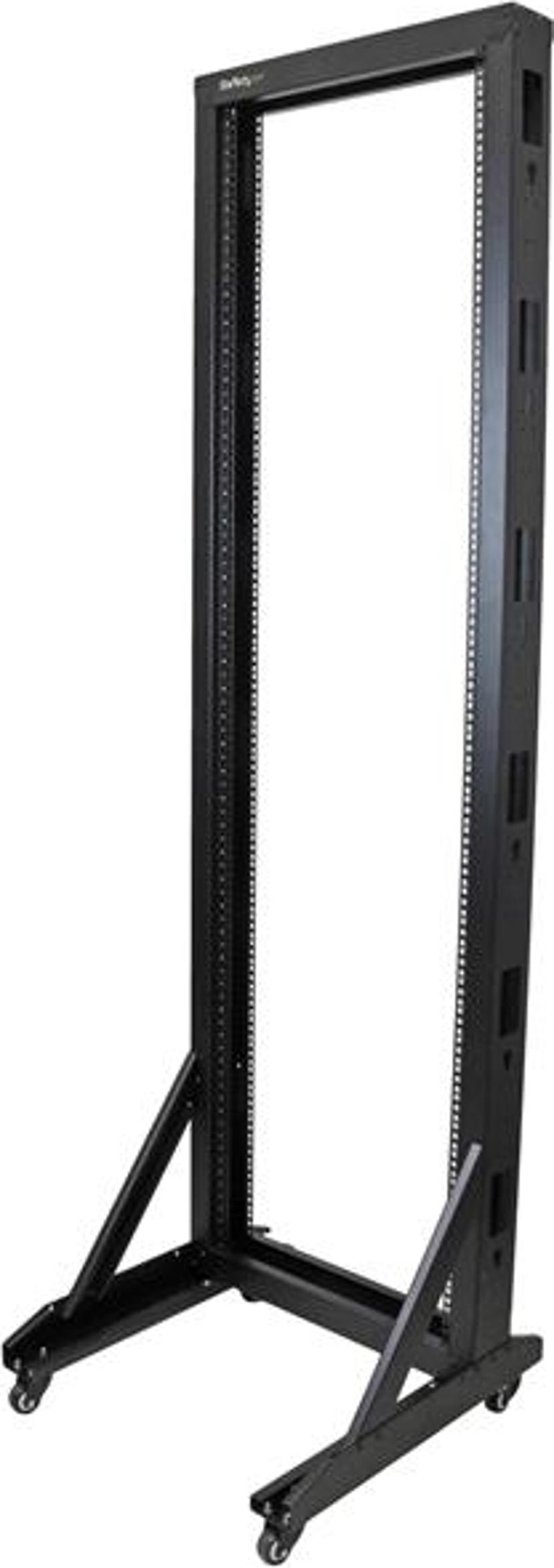 Startech 42U Open Server Rack Frame met robuuste stalen constructie en zwenkwielen
