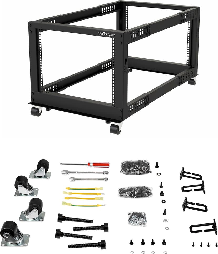 Startech 8U 19" Open Frame Server Rack