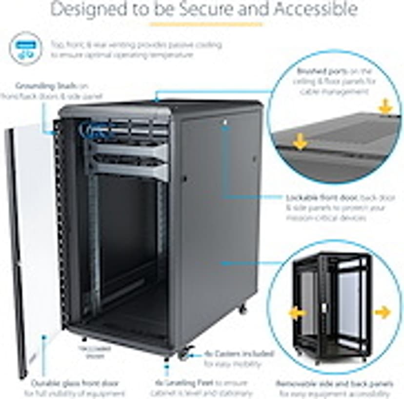 Startech 18U 19" Server Rack Cabinet