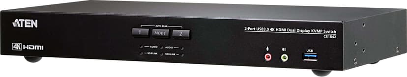 Aten CS1842-AT-G KVM-kytkin Musta