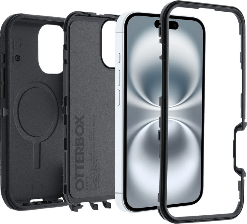 Otterbox Defender MagSafe v2 iPhone 16 Svart