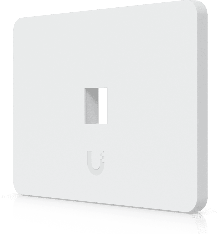 Ubiquiti UACC-WP-KEYSTONE-H-1P platta och ram till strömbrytare och vägguttag Vit