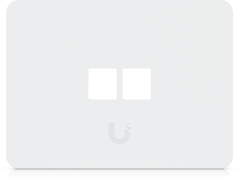 Ubiquiti UACC-WP-KEYSTONE-H-2P platta och ram till strömbrytare och vägguttag Vit