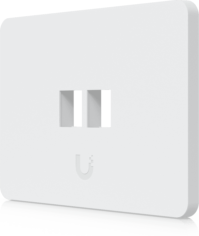 Ubiquiti UACC-WP-KEYSTONE-H-2P platta och ram till strömbrytare och vägguttag Vit