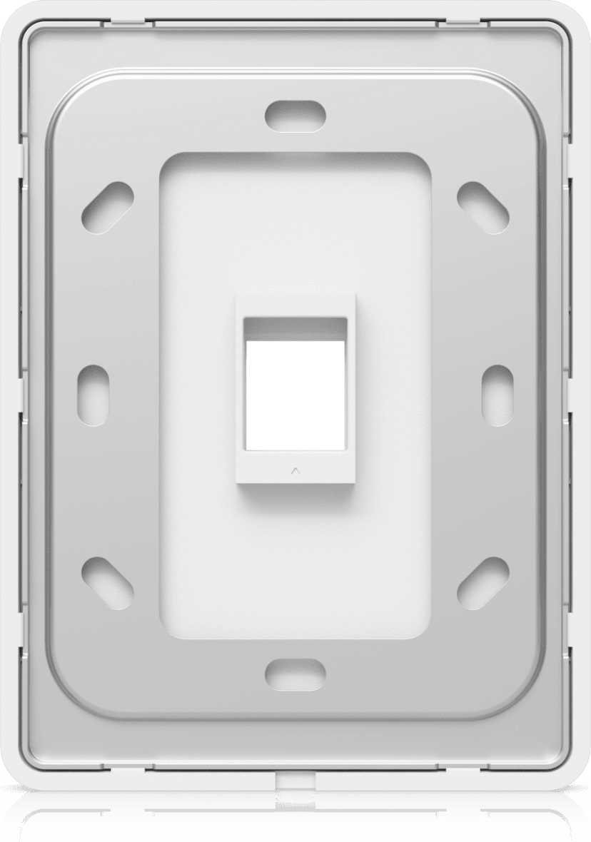 Ubiquiti UACC-WP-KEYSTONE-V-1P platta och ram till strömbrytare och vägguttag Vit