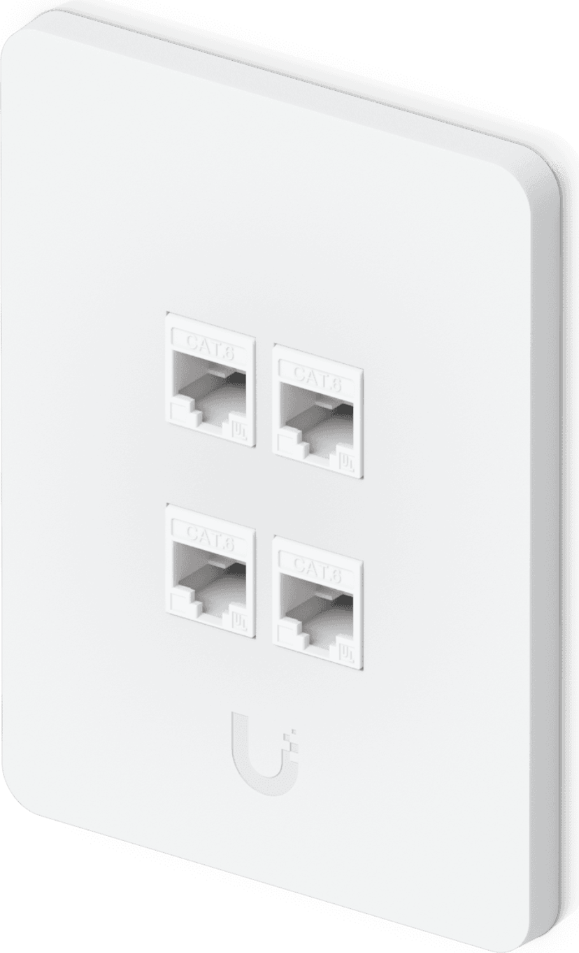 Ubiquiti UACC-WP-KEYSTONE-V-4P katkaisinkotelo & sähköpistokesuoja Valkoinen