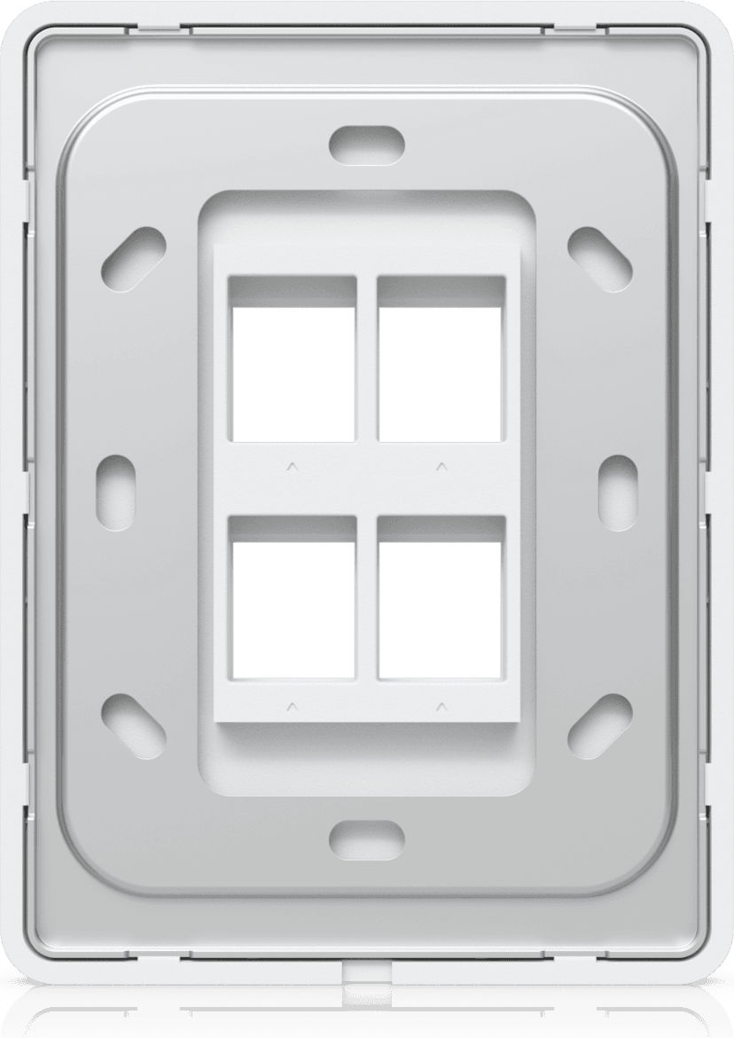 Ubiquiti UACC-WP-KEYSTONE-V-4P kontaktplade & kontakthætte Hvid