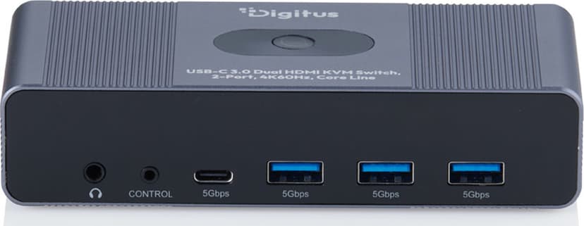 Digitus DS-12856 KVM-kytkin Harmaa