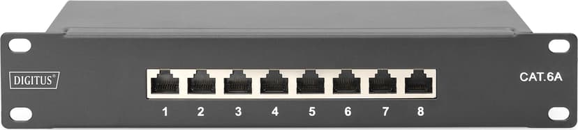 Digitus DN-91608S-EA patch paneel 1U Zwart Cat 6A 1U
