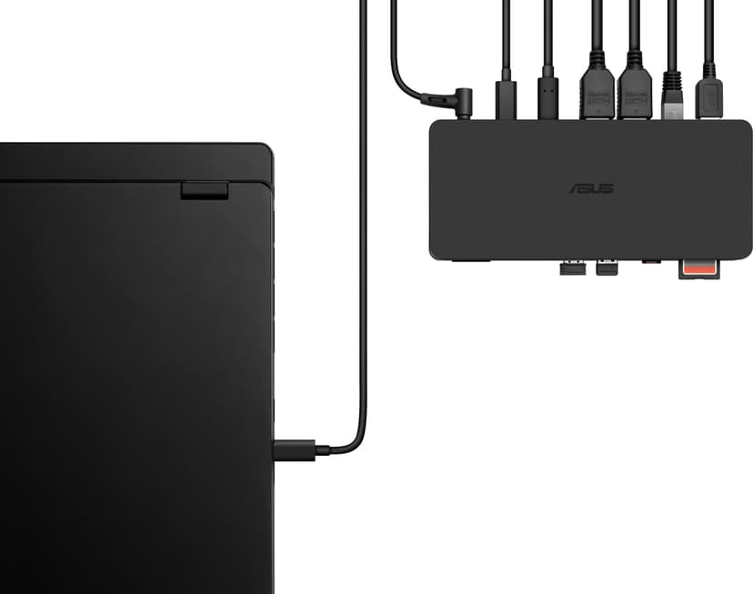 ASUS Triple 4K Thunderbolt 4 Dock DC500 Ledningsført Sort Thunderbolt 4