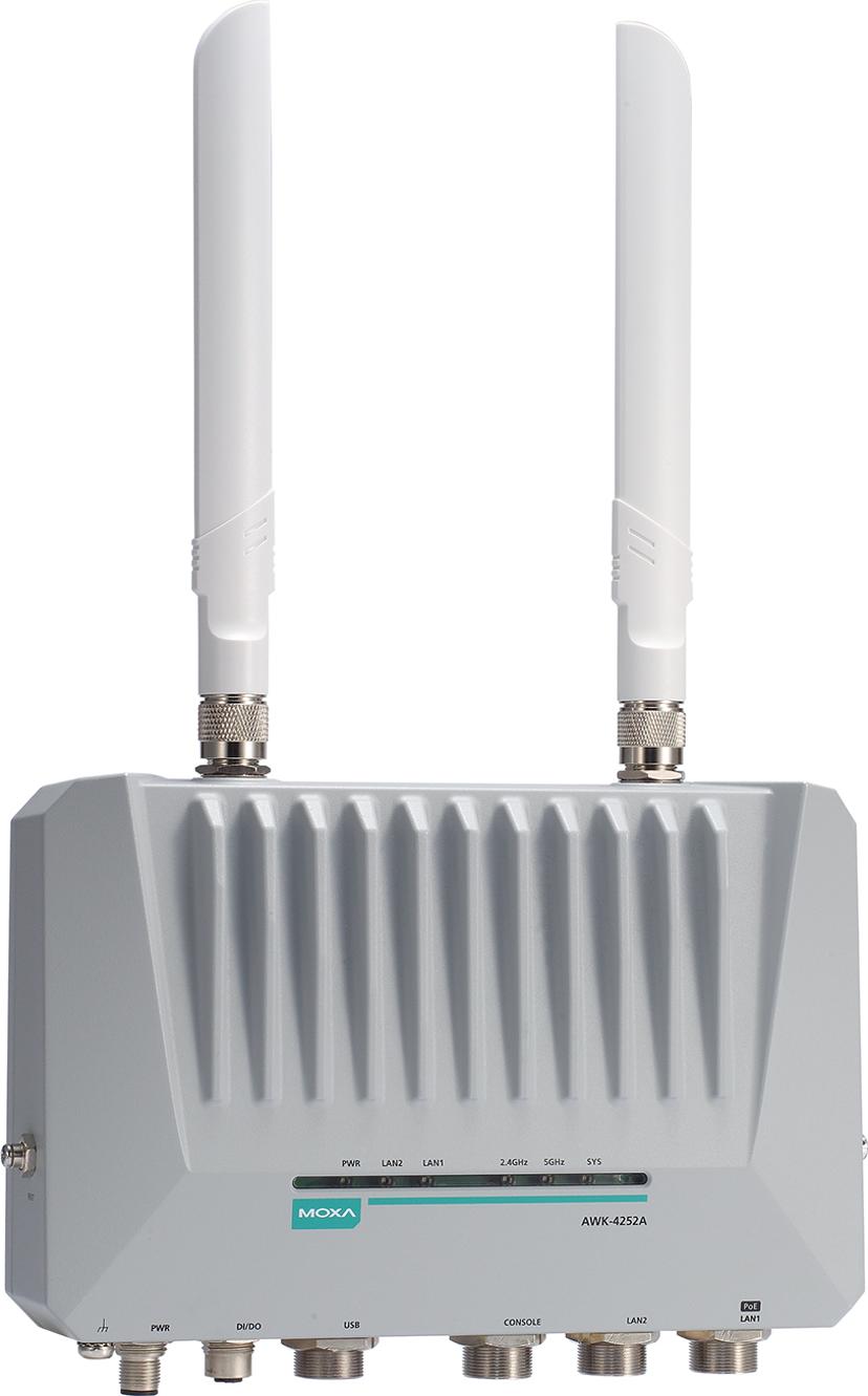 Moxa AWK-4252A-UN-T bryggor & repeaters Nätverksbrygga 400 Mbit/s