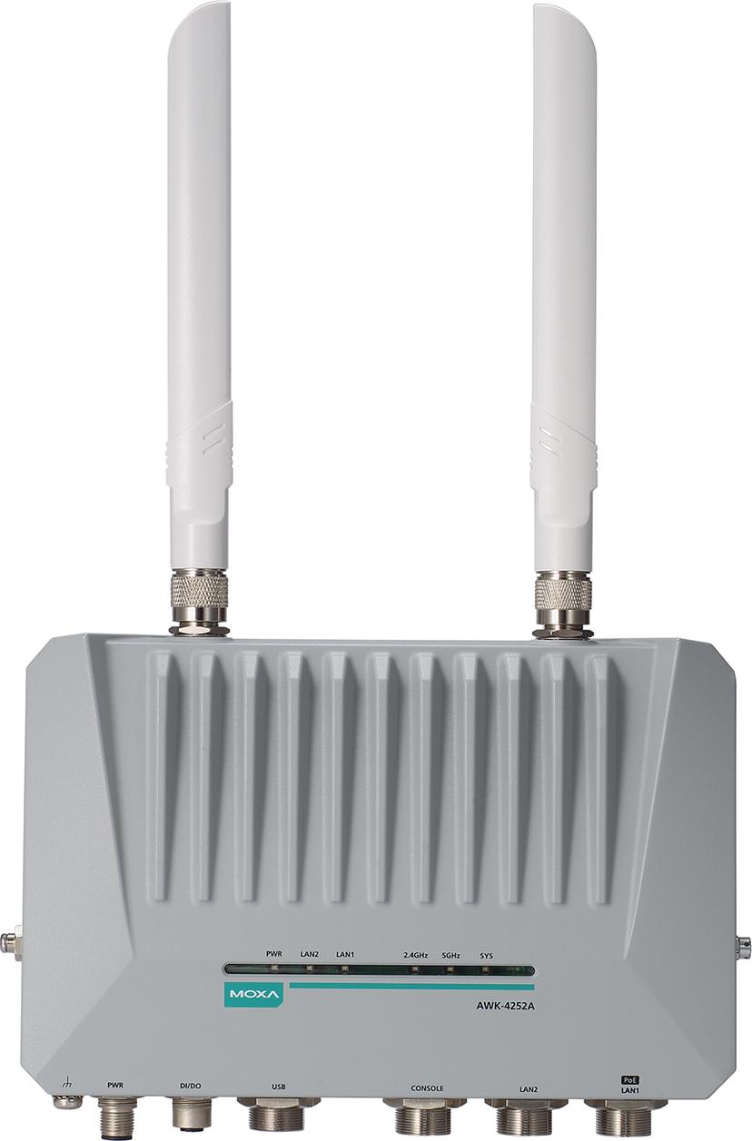 Moxa AWK-4252A-UN-T bryggor & repeaters Nätverksbrygga 400 Mbit/s