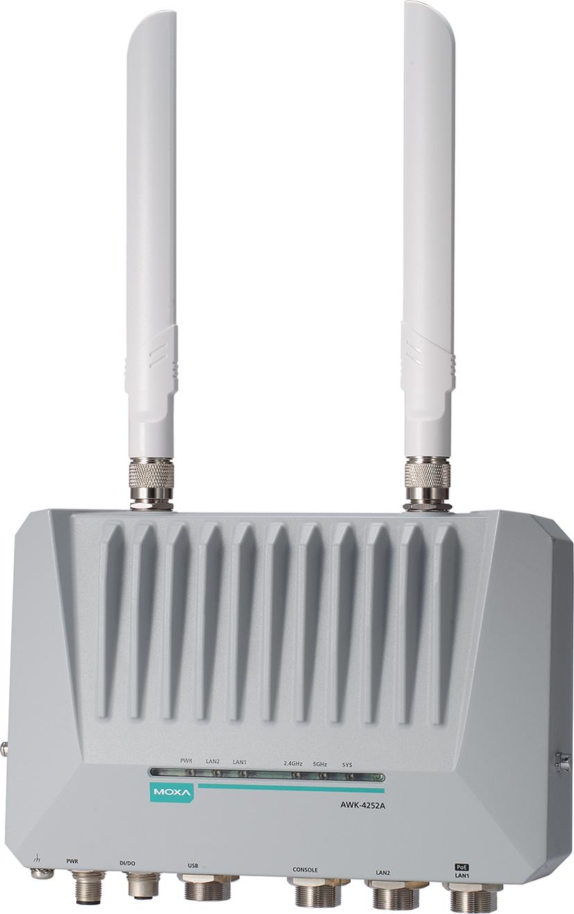 Moxa AWK-4252A-UN-T bryggor & repeaters Nätverksbrygga 400 Mbit/s