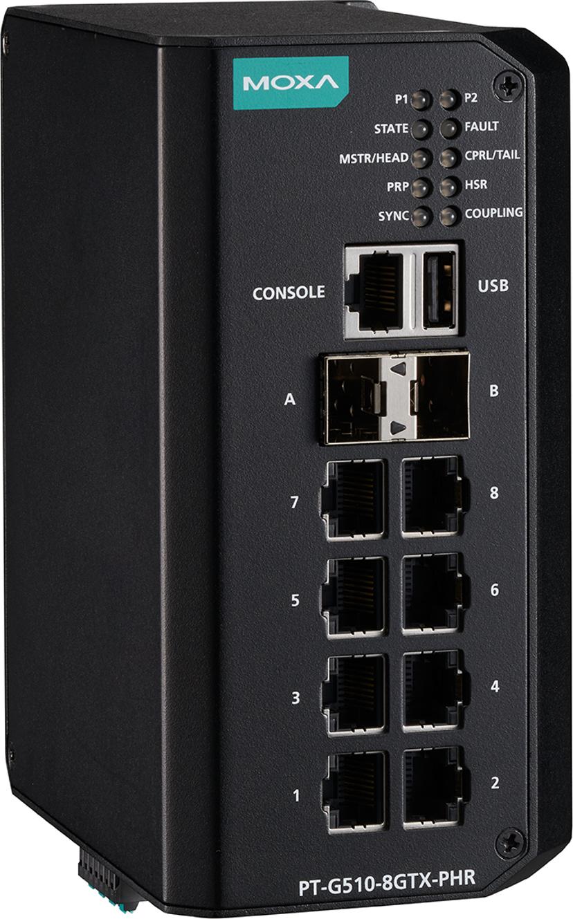 Moxa PT-G510-8GTX-PHR-WV Industrial Switch