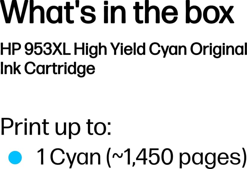 HP Inkt Cyaan 953XL - OfficeJet Pro 8710/8720/8730/8740